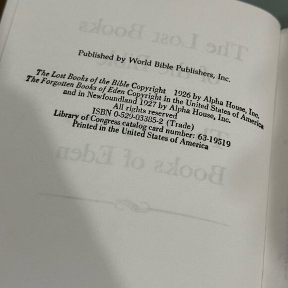 Lost Books of the Bible and the Forgotten Books of Eden Paperback Thomas Nelson - Picture 5 of 6